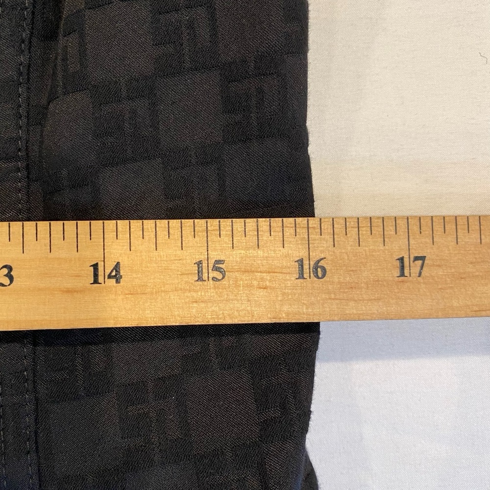 Vintage St. John Women's Black Monogram Blazer Jacket, Size S, Corset Back Belt - Picture 6 of 8